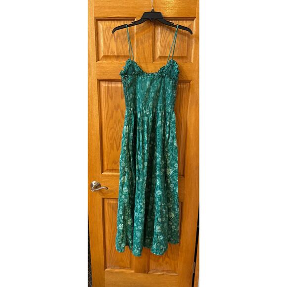 Free People Sweet Nothings Green Midi Dress - Size Small - Picture 4 of 6